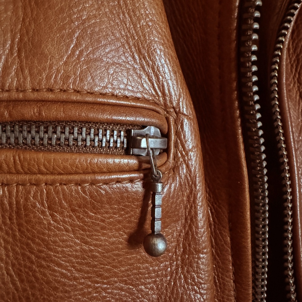 Iron & Resin Elsinore Leather Jacket with Japanese Wool Blanket Liner - Picture 9 of 10